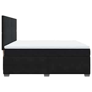 Box spring postel s matrací černá 180x200 cm samet - obrázek 11