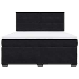Box spring postel s matrací černá 180x200 cm samet - obrázek 6