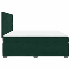 Box spring postel s matrací tmavě zelená 180x200 cm samet - obrázek 11