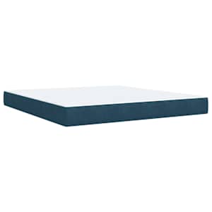 Box spring postel s matrací modrá 180 x 200 cm samet - obrázek 9