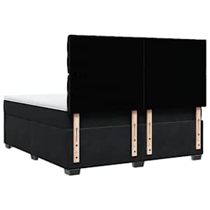 Box spring postel s matrací černá 180x200 cm samet - obrázek 12
