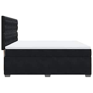 Box spring postel s matrací černá 180x200 cm samet - obrázek 11