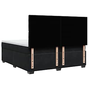 Box spring postel s matrací černá 180x200 cm samet - obrázek 12