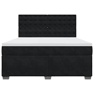 Box spring postel s matrací černá 180x200 cm samet - obrázek 6
