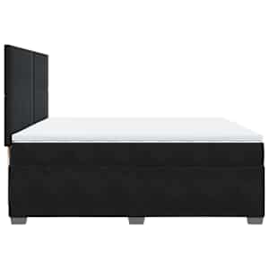 Box spring postel s matrací černá 200x200 cm samet - obrázek 11
