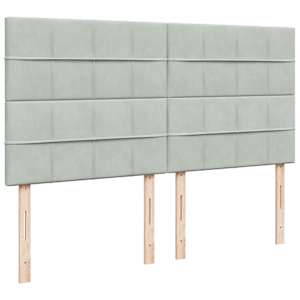 Box spring postel s matrací světle šedá 200x200 cm samet - obrázek 7