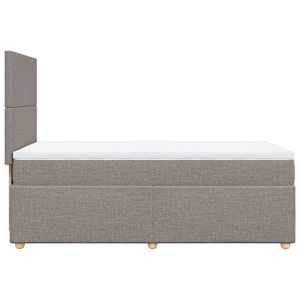 Box spring postel s matrací taupe 80x200 cm textil - obrázek 7