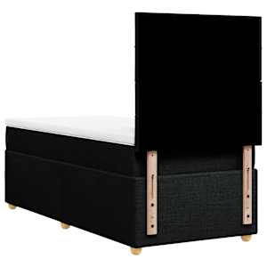 Box spring postel s matrací černá 80 x 200 cm textil - obrázek 8
