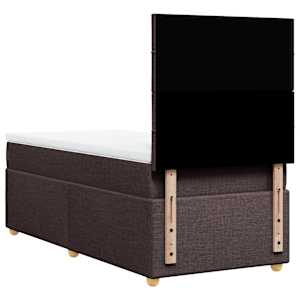 Box spring postel s matrací tmavě hnědá 80x200 cm textil - obrázek 8