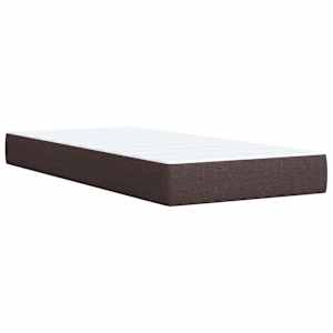 Box spring postel s matrací tmavě hnědá 80x200 cm textil - obrázek 11