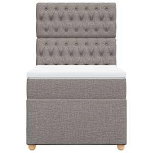 Box spring postel s matrací taupe 80x200 cm textil - obrázek 6