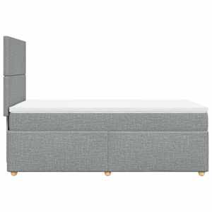 Box spring postel s matrací světle šedá 90x190 cm textil - obrázek 7