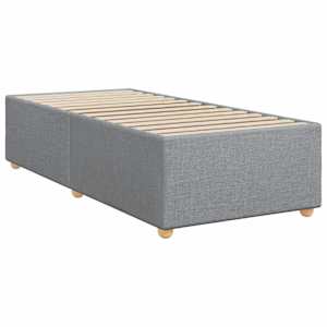 Box spring postel s matrací světle šedá 90x190 cm textil - obrázek 10