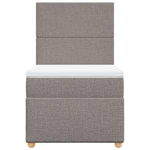 Box spring postel s matrací taupe 90x190 cm textil - obrázek 6