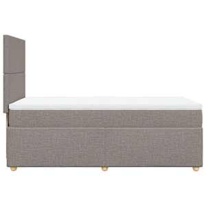 Box spring postel s matrací taupe 90x190 cm textil - obrázek 7