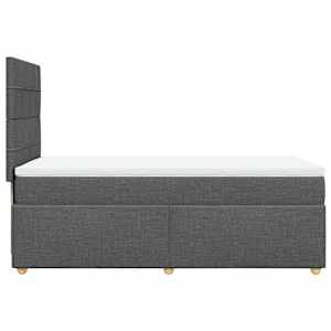 Box spring postel s matrací tmavě šedá 90x190 cm textil - obrázek 7