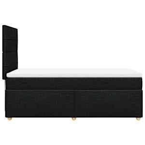 Box spring postel s matrací černá 90x190 cm textil - obrázek 7