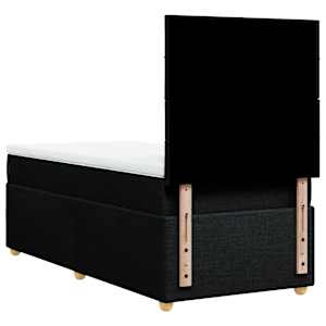 Box spring postel s matrací černá 90x190 cm textil - obrázek 8