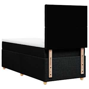 Box spring postel s matrací černá 90x190 cm textil - obrázek 8