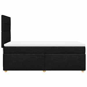 Box spring postel s matrací černá 100 x 200 cm textil - obrázek 7