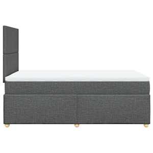 Box spring postel s matrací tmavě šedá 120x190 cm textil - obrázek 7