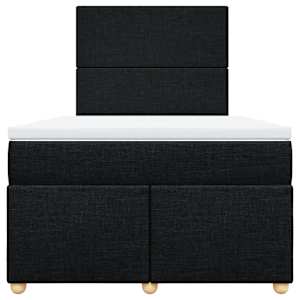Box spring postel s matrací černá 120x190 cm textil - obrázek 6