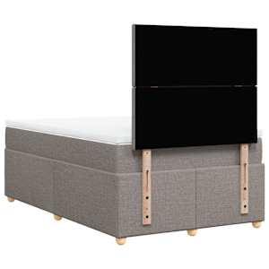 Box spring postel s matrací taupe 120x190 cm textil - obrázek 8