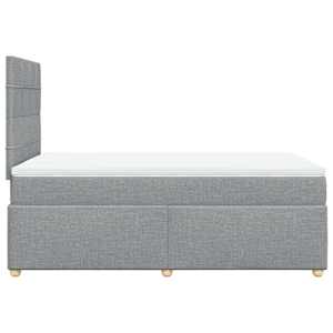 Box spring postel s matrací světle šedá 120x190 cm textil - obrázek 7