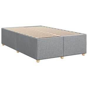 Box spring postel s matrací světle šedá 120x190 cm textil - obrázek 10