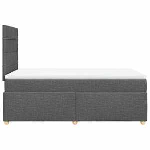 Box spring postel s matrací tmavě šedá 120x190 cm textil - obrázek 7