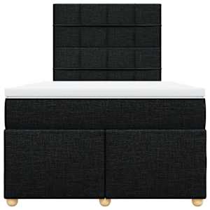 Box spring postel s matrací černá 120x190 cm textil - obrázek 6