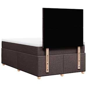 Box spring postel s matrací tmavě hnědá 120x190 cm textil - obrázek 8