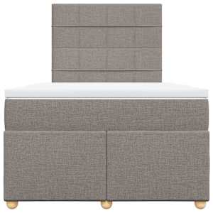 Box spring postel s matrací taupe 120x190 cm textil - obrázek 6