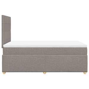 Box spring postel s matrací taupe 120x190 cm textil - obrázek 7
