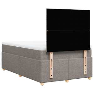 Box spring postel s matrací taupe 120x190 cm textil - obrázek 8
