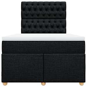 Box spring postel s matrací černá 120x190 cm textil - obrázek 6