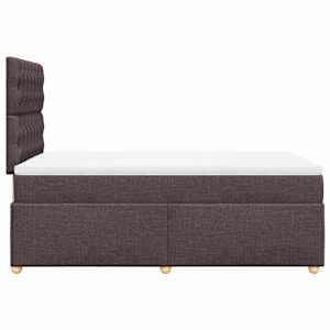 Box spring postel s matrací tmavě hnědá 120x190 cm textil - obrázek 7