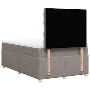 Box spring postel s matrací taupe 120x190 cm textil - obrázek 8