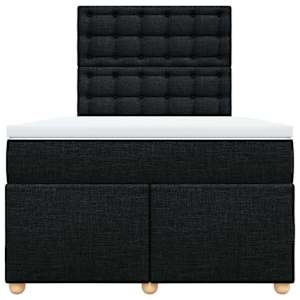 Box spring postel s matrací černá 120x190 cm textil - obrázek 6