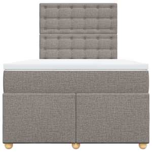 Box spring postel s matrací taupe 120x190 cm textil - obrázek 6