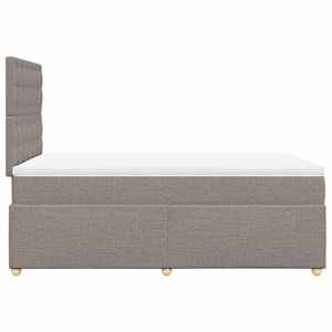 Box spring postel s matrací taupe 120x190 cm textil - obrázek 7