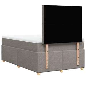 Box spring postel s matrací taupe 120x190 cm textil - obrázek 8