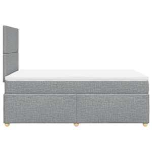 Box spring postel s matrací světle šedá 120 x 200 cm textil - obrázek 7