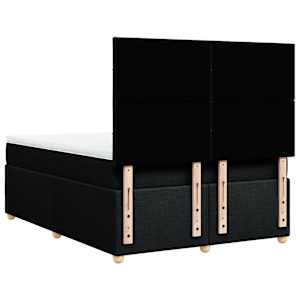 Box spring postel s matrací černá 140 x 190 cm textil - obrázek 8