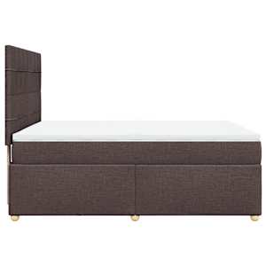 Box spring postel s matrací tmavě hnědá 140x190 cm textil - obrázek 7