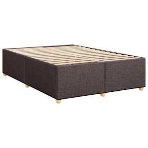 Box spring postel s matrací tmavě hnědá 140x190 cm textil - obrázek 10