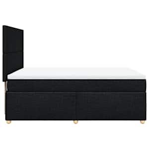 Box spring postel s matrací černá 160x200 cm textil - obrázek 7