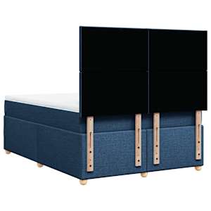Box spring postel s matrací modrá 160x200 cm textil - obrázek 8