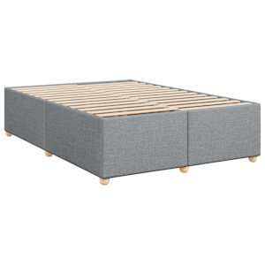 Box spring postel s matrací světle šedá 160 x 200 cm textil - obrázek 10