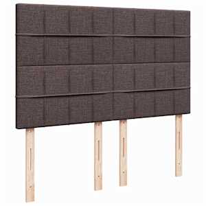 Box spring postel s matrací tmavě hnědá 160x200 cm textil - obrázek 9